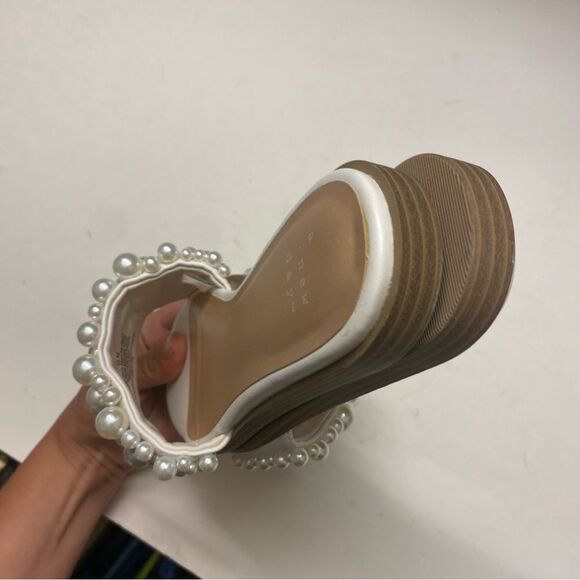 A New Day Nylah Pearl Slide Sandal Memory Foam beach wedding Bridal 6 NEW - Picture 6 of 9